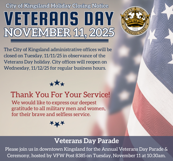Veterans Day 2025 Closing Notice