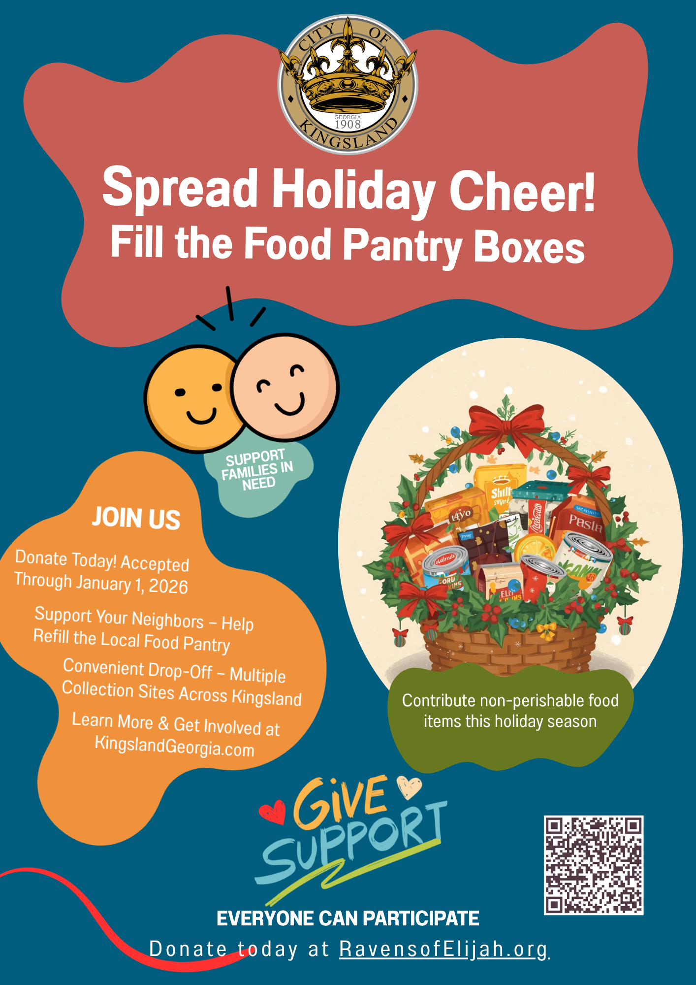 Flyer - Kingsland Holiday Food Drive